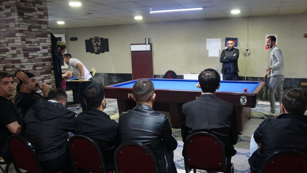 Yüksekova'da Bilardo Turnuvası Düzenlendi