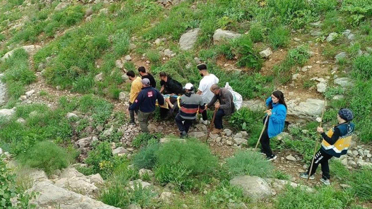 Hakkari'de dağda rahatsızlanan vatandaş ambulans helikopterle kurtarıldı