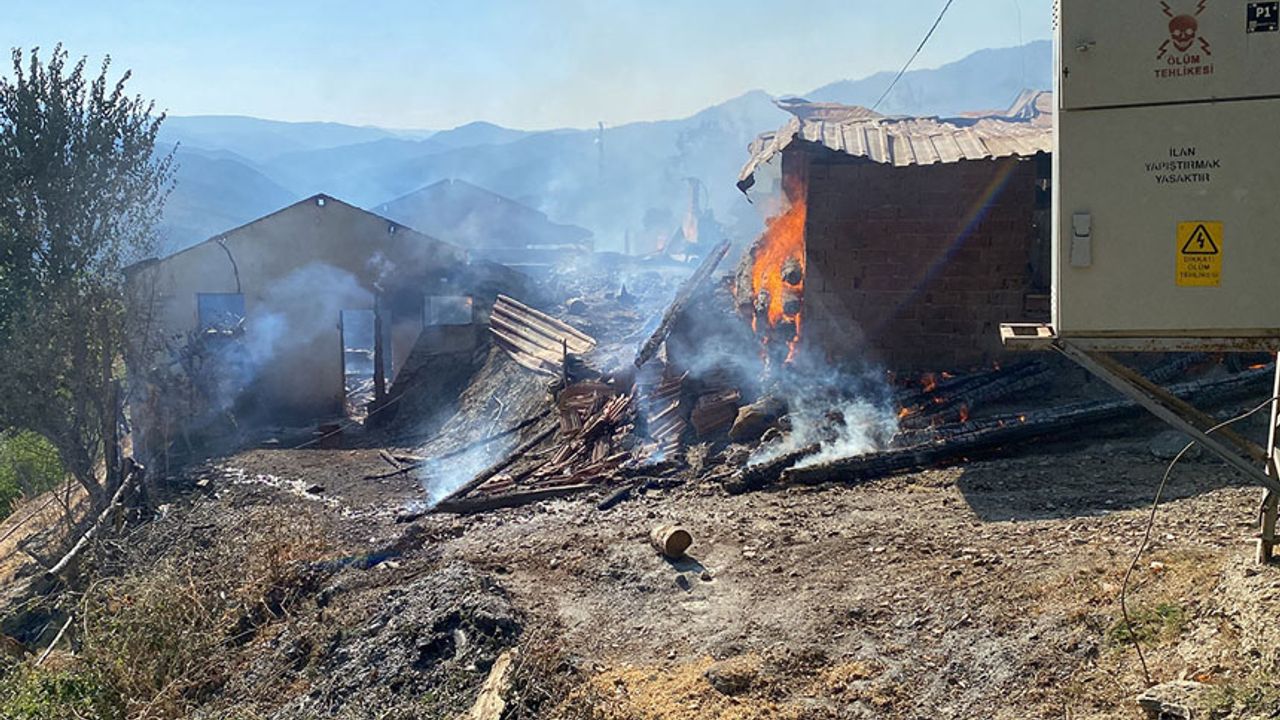Kastamonu’daki köy yangını devam ediyor: 10 ev, 3 ahır yandı