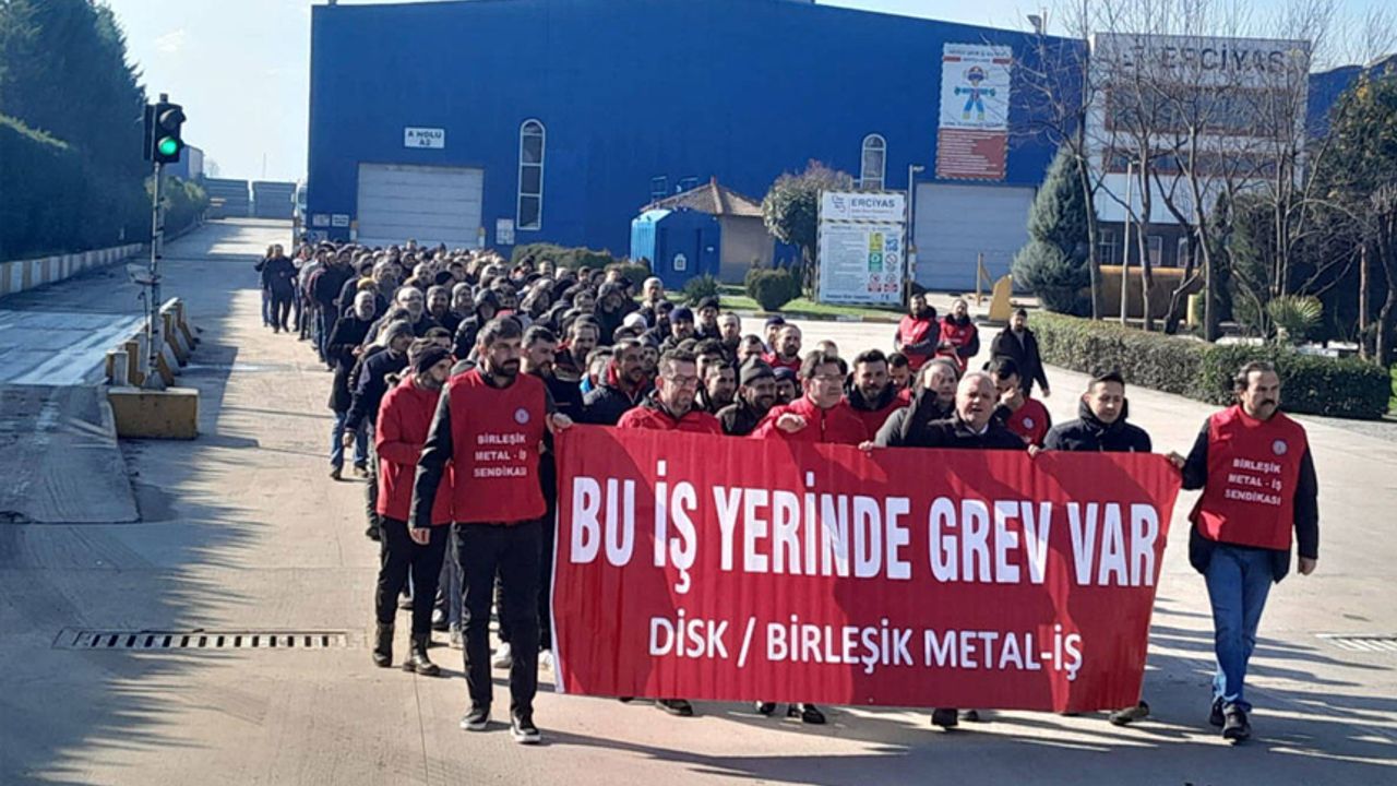 Erciyas Çelik Boru fabrikasında işçiler grev ilan etti