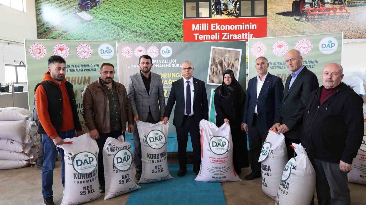 Ağrı’da tarım ve hayvancılığa 120 tonluk güç