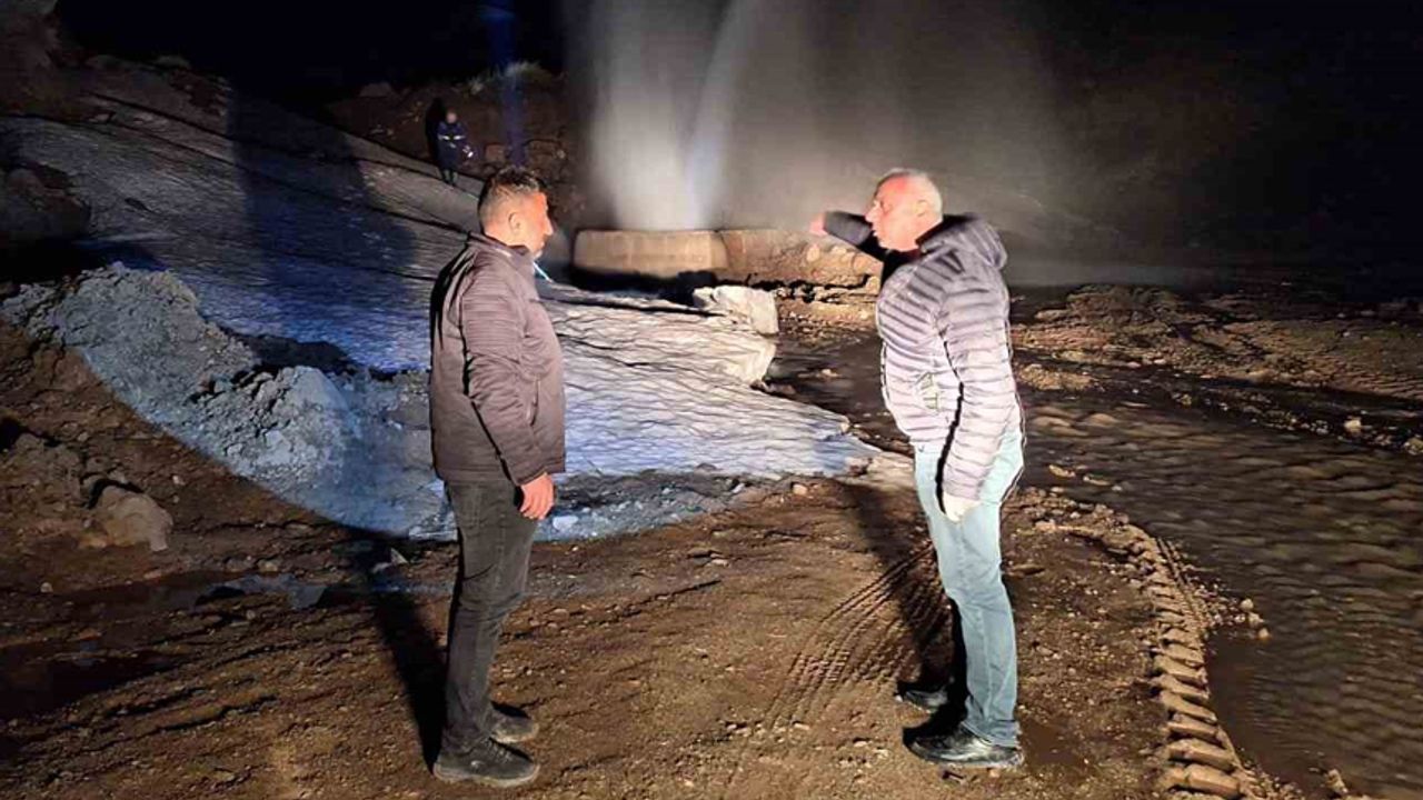 Hakkari’de içme suyu hattında arıza
