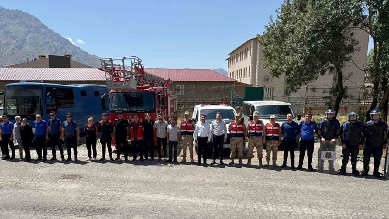 Cezaevinde deprem ve yangın tatbikatı