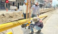 Yüksekova Özgürlük Meydanı’nda doğalgaz çalışmaları başladı