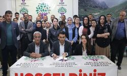Yeşil Sol Parti Hakkari'de 'Demokrasi nöbeti' başlattı