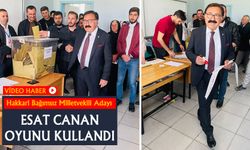 Bağımsız Milletvekili Adayı Esat Canan oyunu kullandı