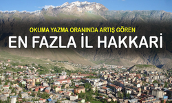 Hakkari okuma yazma oranında en fazla artış gören il oldu