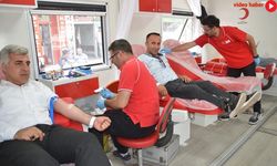 Yüksekova’da  kan bağışına yoğun ilgi