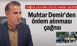 Muhtar Demir’den Dağlıca yolundaki kazalara önlem  çağrısı