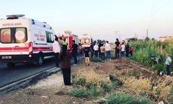 Nusaybin'de kontrolden çıkan otomobil takla attı: 5 yaralı