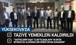 Yüksekova'da taziye yemekleri kaldırıldı