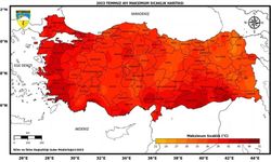 Türkiye haritası kırmızıya boyandı: Rekor üstüne rekor sıcaklık