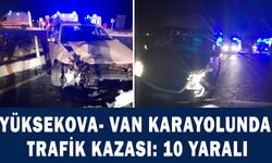 Yüksekova-Van karayolunda trafik kazası: 10 yaralı