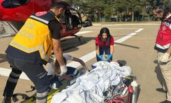 Irak’ta trafik kazası geçiren kadın, ambulans helikopterle Van’a sevk edildi