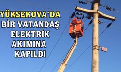 Yüksekova’da bir vatandaş elektrik akımına kapıldı