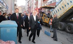 Vali Çelik, Hacı Sait Camii inşaat alanında incelemelerde bulundu
