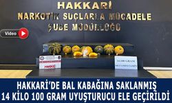 Hakkari'de bal kabağına saklanmış  14 kilo 100 gram uyuşturucu ele geçirildi