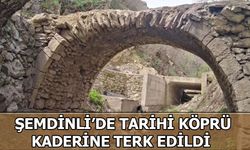 Şemdinli'de tarihi köprü kaderine terk edildi