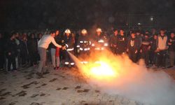 Yüksekova'da yangın tatbikatı