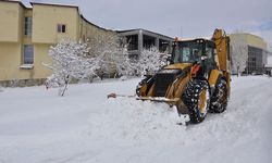 Yüksekova'da kar temizleme çalışması sürüyor