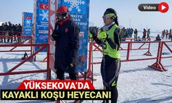 Yüksekova’da kayaklı koşu heyecanı