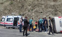 Hakkari-Yüksekova kara yolunda kaza