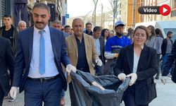 Yüksekova’da belediye eş başkanları temizlik çalışmalarına katıldı