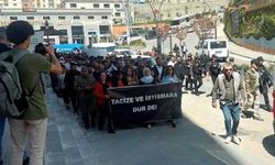 Şırnak'ta 'taciz' protestosu düzenlendi