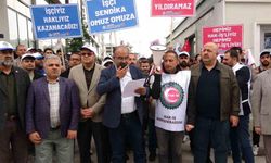 İpekyolu Belediyesinin 185 işçinin işine son vermesi protesto edildi