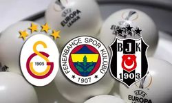 Fenerbahçe, Galatasaray ve Beşiktaş'ın Avrupa'daki rakipleri belli oldu!