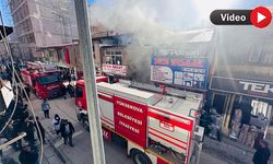 Yüksekova’da bir iş yerinde yangın çıktı