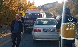 Darende’de minibüs ile otomobilin karıştığı kazada 2 kişi yaralandı