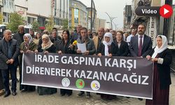 Kayyum atamaları Yüksekova’da protesto edildi