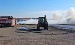 Mardin’de seyir halindeki tır alev alev yandı