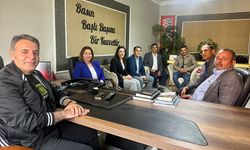 CHP İl Örgütü'nden haber merkezimize ziyaret