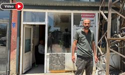 Yüksekova'da Elektrik Direği Yangına Yol Açtı, Esnaf Mağdur