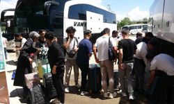 Van’daki otogarda bayram yoğunluğu başladı