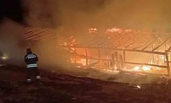Muş’ta ahır yangını: Hayvanlar son anda kurtarıldı