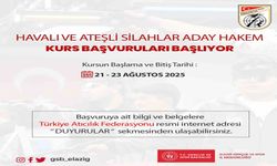 Elazığ’da aday hakem kursu düzenlenecek
