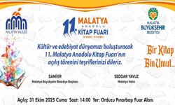 11. Malatya Anadolu Kitap ve Kültür Fuarı açılıyor