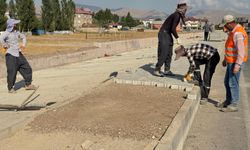 Yüksekova çevre yolunda asfalt ve kaldırım çalışmaları sürüyor