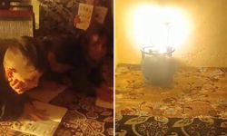 Öğrenciler Lüks Lambası Işığında Ders Çalıştı