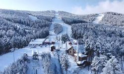 Beyaza bürünen Sarıkamış havadan görüntülendi