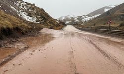 Yüksekova-Hakkâri karayolunda heyelan meydana geldi