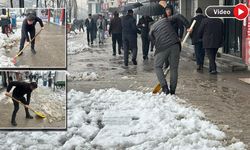 Yüksekova’da Kar Mesaisi Sürüyor