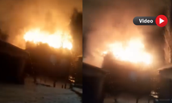 Yüksekova’da mahalleyi ayağa kaldıran yangın: Kazan dairesi alev topuna döndü