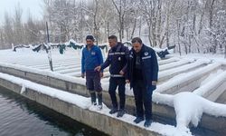 Van’da zorlu kış şartlarında alabalık üretimi mercek altında