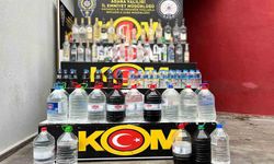 Adana’da pet şişelerde satılacak sahte içkiler ele geçirildi