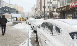 Hakkari’de beklenen kar yağışı etkisini göstermeye başladı.