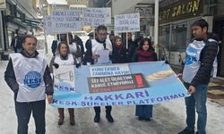 Hakkâri’de KESK’ten İş Bırakma Eylemi!